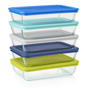 Pyrex? Simply Store? 10-piece Meal Prep Rectangular Glass Storage Set
