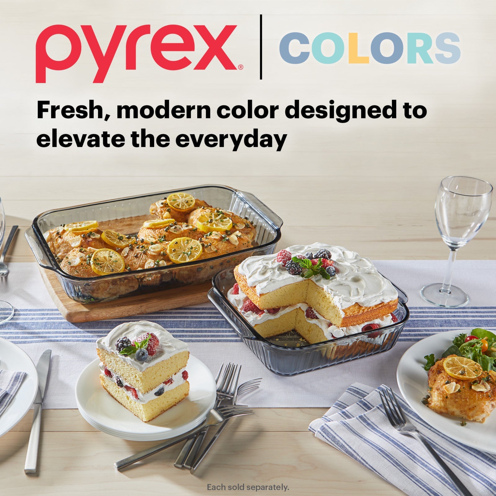 Pyrex® Sculpted Tinted Colors 8 Square Baking Dish. Smoke - Image 5
