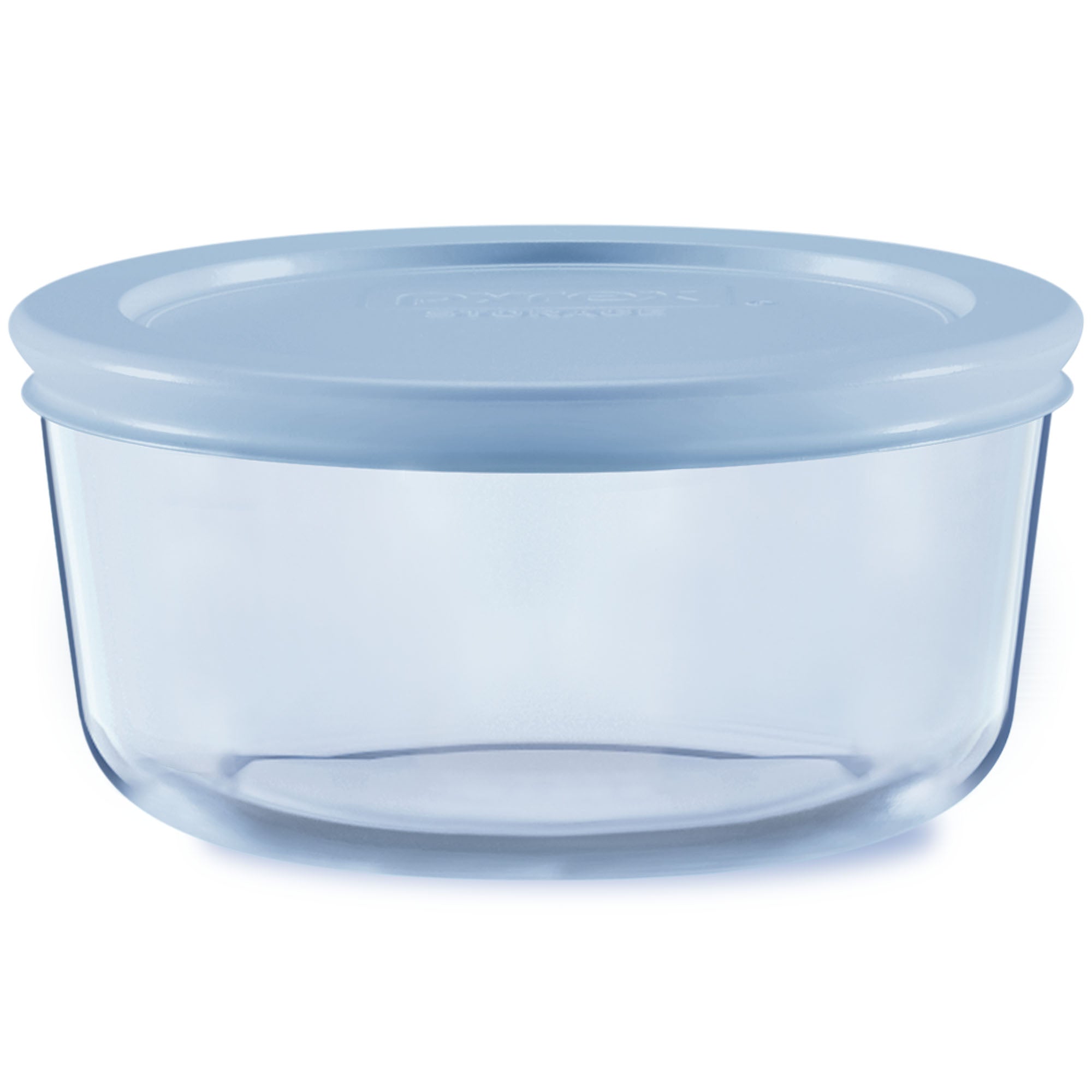 Pyrex® Simply Store® Tinted 2-cup Round Storage with Plastic Lid. Blue
