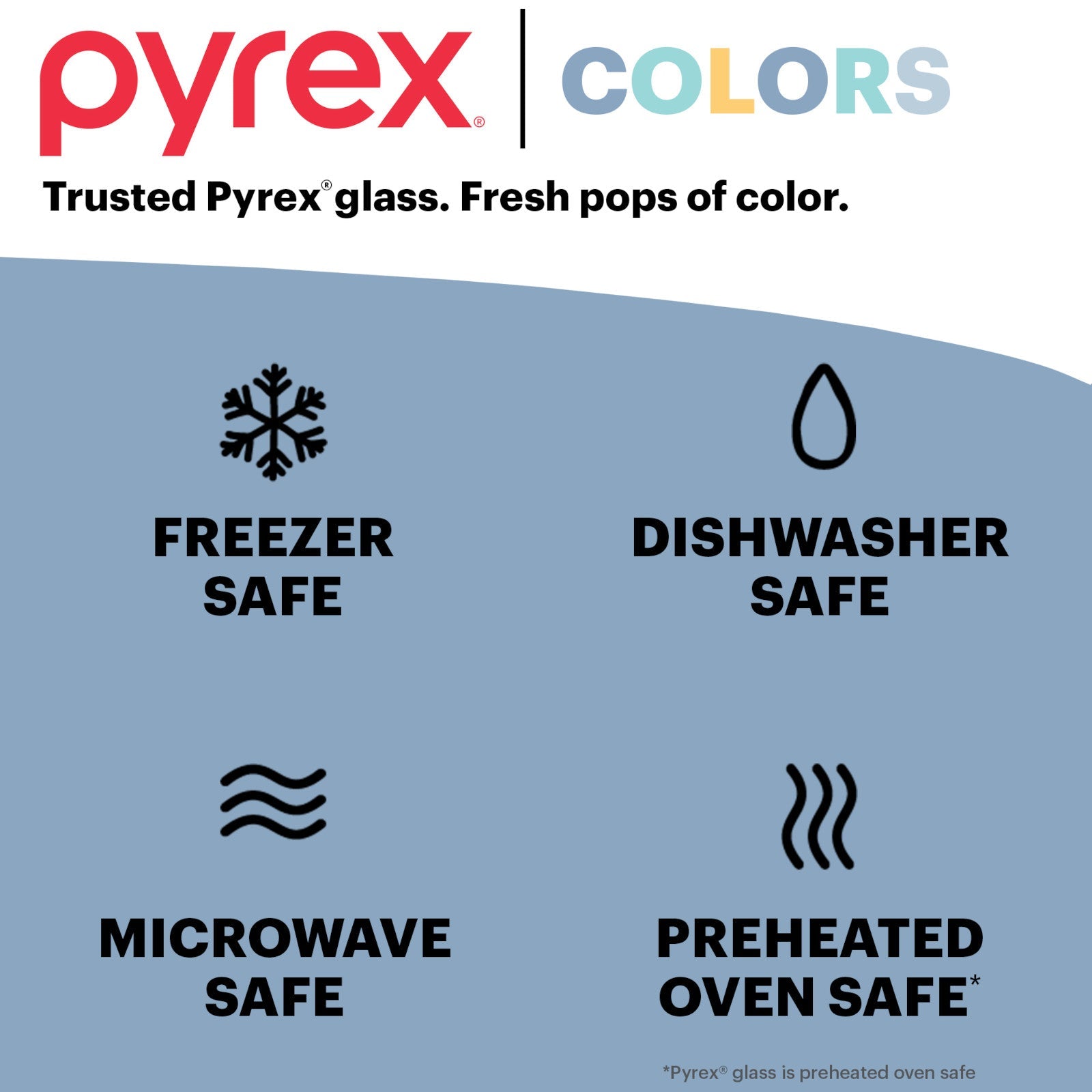 Pyrex® Colors Sculpted Tinted 8 Square Baking Dish with Plastic Lid. Smoke - Image 5
